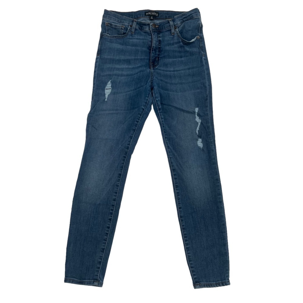 J. Crew Mercantile High Rise Skinny Distressed Jeans Size 29 Women's